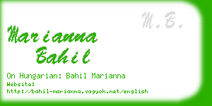 marianna bahil business card